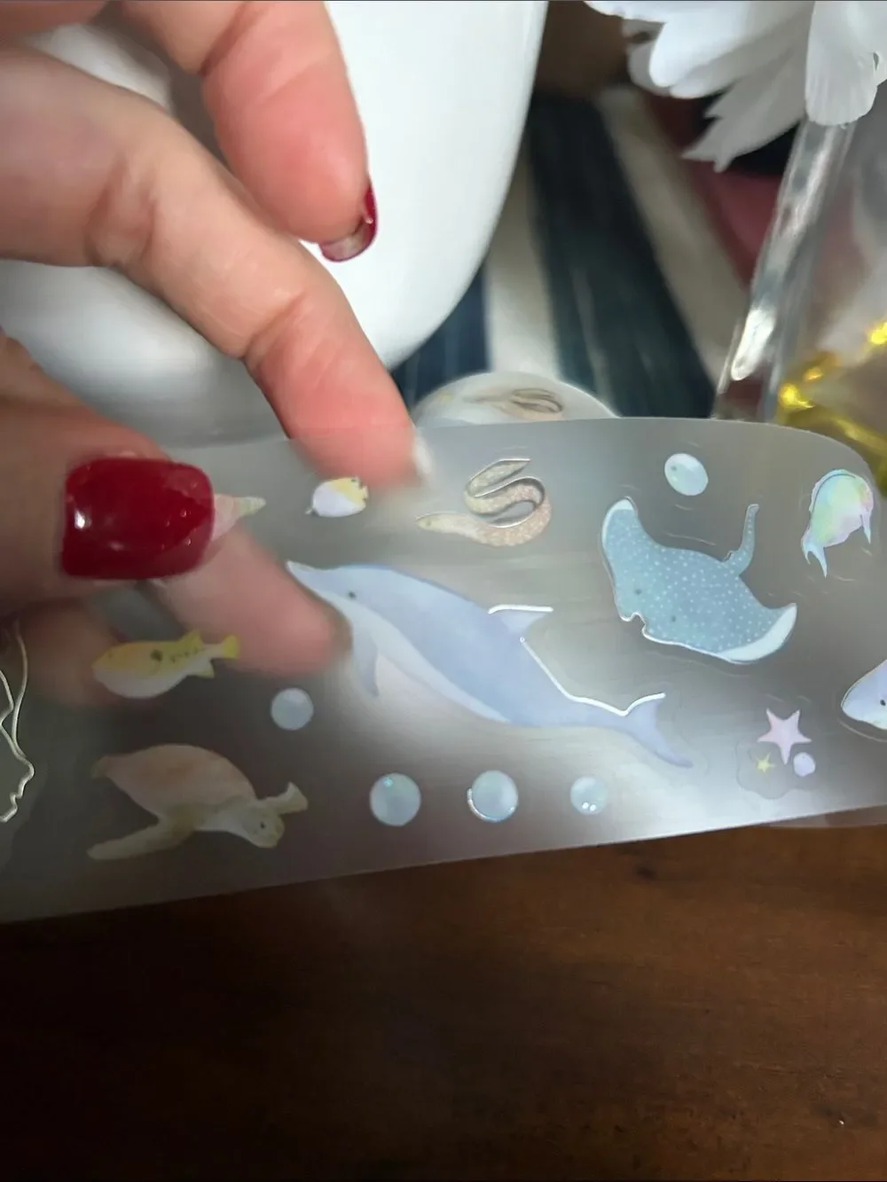 Simply Gilded cut tape  Ocean Animal Sticker Sheet Sea Creatures like new